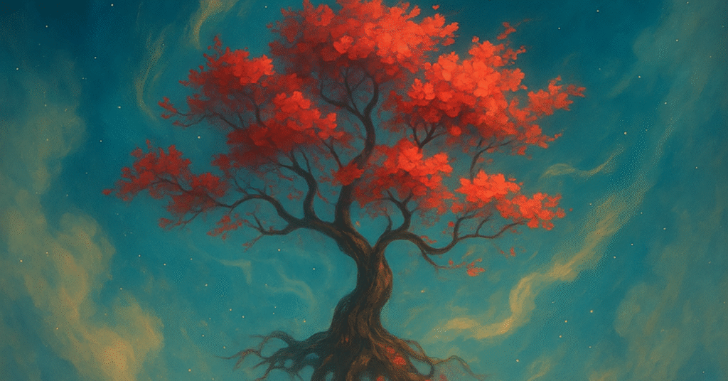 写意画・無根樹100首-首外第11首#350の拡大イメージ